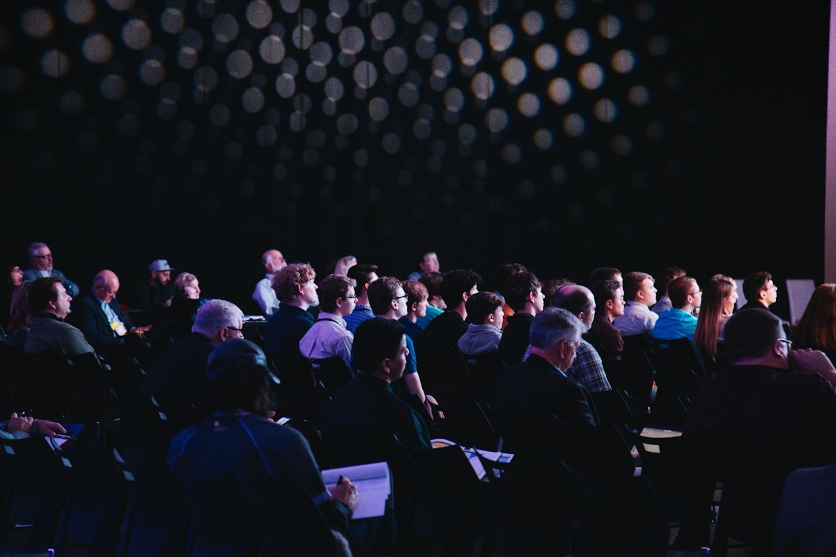 Corporate event audience